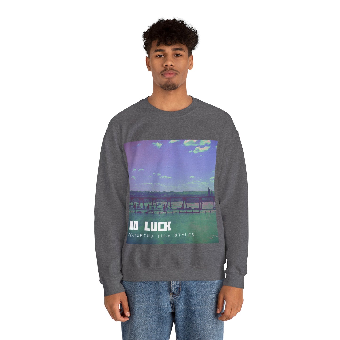 „No Luck“-Album-Sweatshirt mit Rundhalsausschnitt